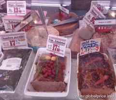Цены на продукты в Париже на рынке, Различные паштеты